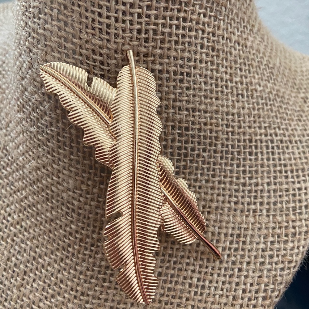💕Last one Golden Feather Hair Clip Pin Barrette - Picture 8 of 10